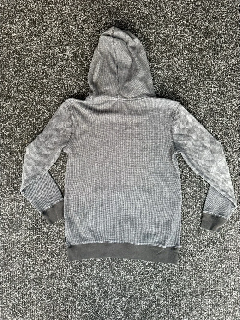 Old Navy Boys Gray Pullover Hoodie Graphic Logo Hooded Pocket Size L/G 10-12
